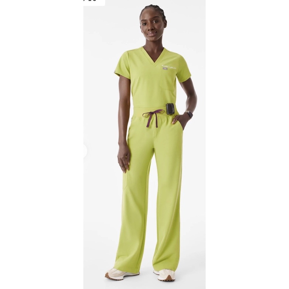 Isabel High-Rise Wide-Leg Scrub Pant NWT SIZE XXSP